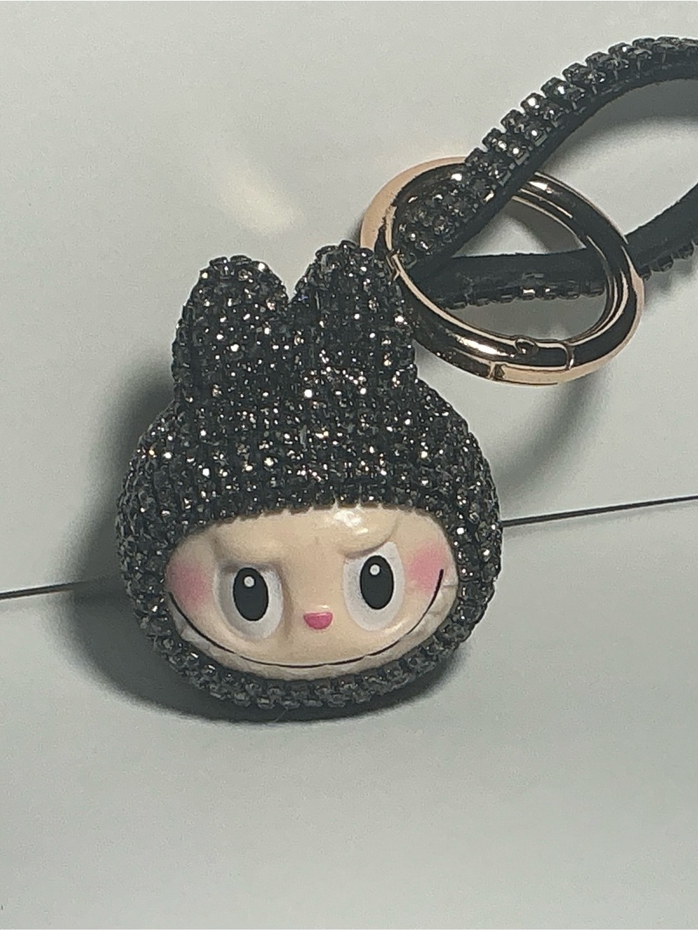 Black Crystal Monster Bag Charm